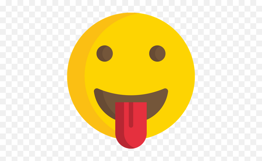 Face With Tongue Emoji Icon Of Flat Style - Available In Svg Happy,Wink Tongue Emoji