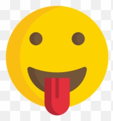 Face With Tongue Emoji Icon Of Flat Style - Available In Svg Happy,Wink Tongue Emoji