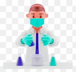 Laboratory Scientist 3d Illustrations Designs Images Emoji,Glass Beaker Emoji