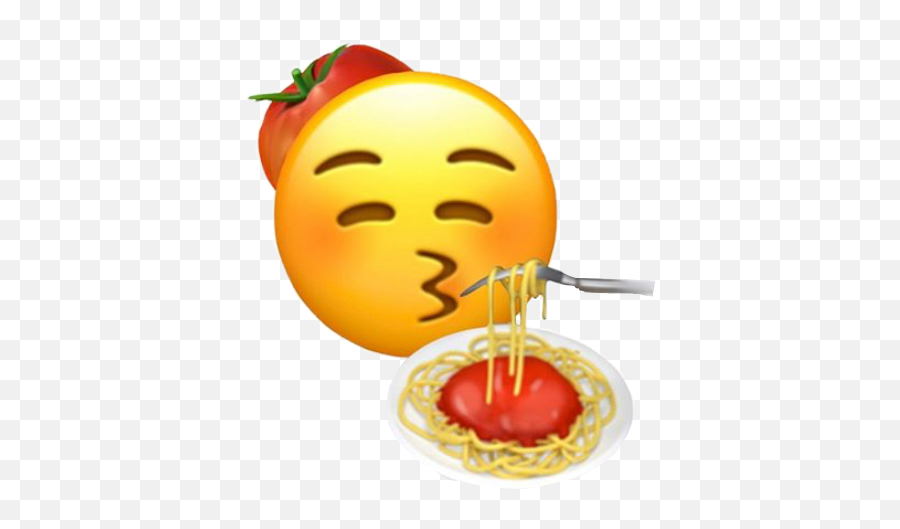 Spaghetti Sticker - Peace Sign Kissy Face Emoji,Spaghetti Emoji