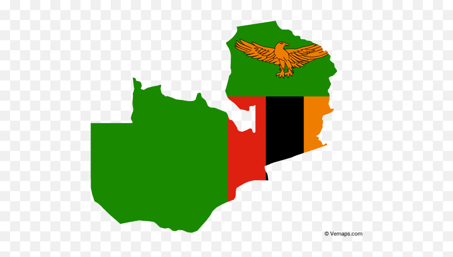 Flag Map Of Zambia Free Vector Maps Map Vector Vector - Happy Independence Day Zambia Emoji,Dominican Flag Emoji