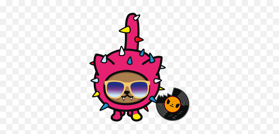 Cactus Friends - Tokidoki Dj Paw Paw Emoji,Tokidoki Emoticons