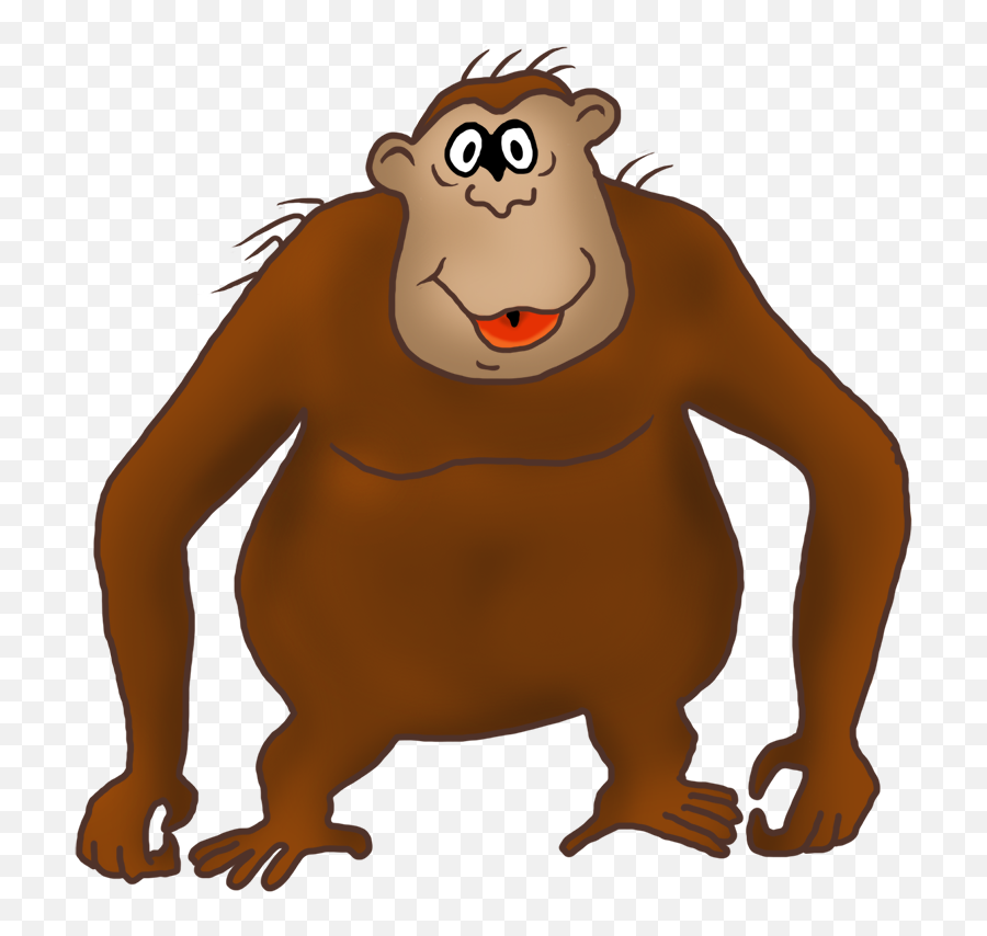 Crazy Clipart Gorilla Picture 830855 Crazy Clipart Gorilla - Funny Monkey Clipart Emoji,How To Draw The Monkey Emoji
