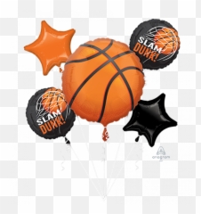 Bouquet Basketball Sports Happy - Birthday Basketball Balloons Emoji,Emoji Party Bag Fillers