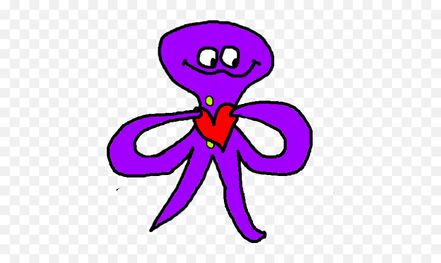 Happy Squidy Tynker - Dot Emoji,Purple Octopus Emoji