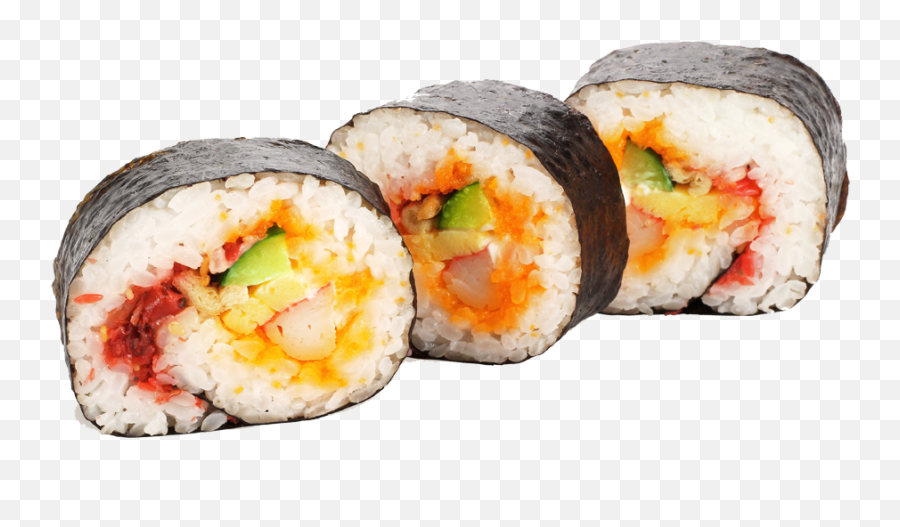 California Roll Gimbap Sashimi Sushi - Sushi No Background Emoji,Whatsapp Emoticons Sushi