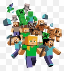 Minecraft - Minecraft Characters Background Emoji,Emojis That Work In Minecraft
