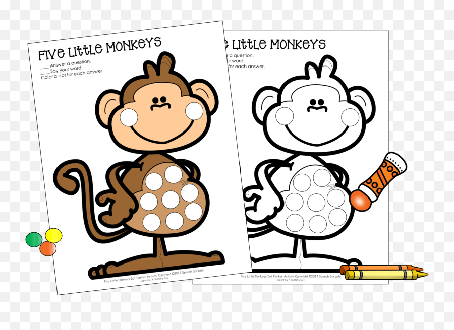 Library Of Activity Book Png Free Download Png Files - Monkey Dot Marker Emoji,The Color Monster A Story About Emotions