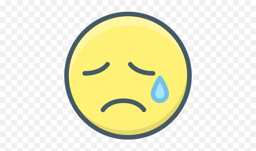 Cry Emoji Face Sad Sadness Icon - Free Download Esic Logo Png,Crying Face Emoji Png