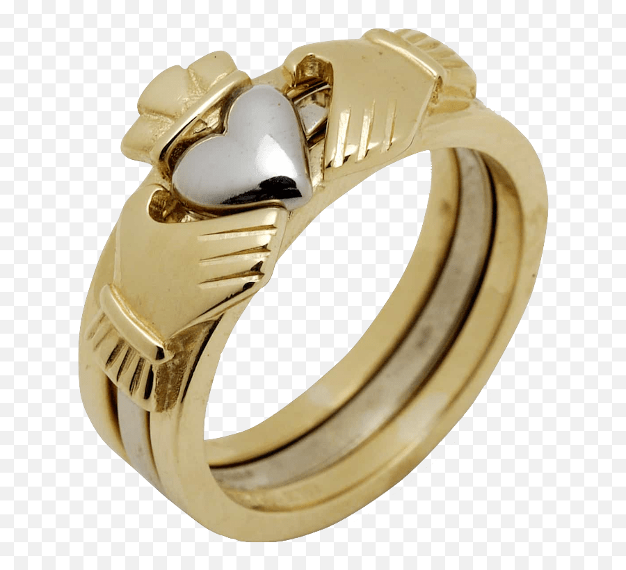 Download Love Loyalty Friendship - Claddagh Ring Png Image Two Tone Claddagh Ring Emoji,Engagement Ring Emoji
