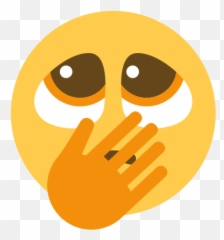 Emoji Remix On Twitter Pleading Hand Over Mouth - Happy,Mouth Emoji