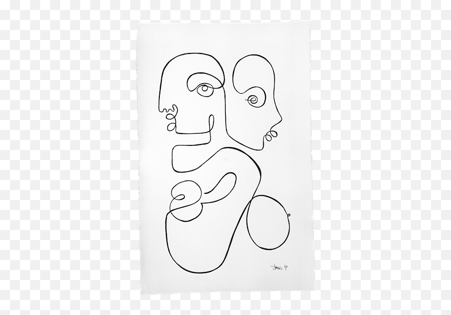 Art Drawings Abstract Face Art - One Line 4 Face Drawing Emoji,Show Emotion Through Your Line Work