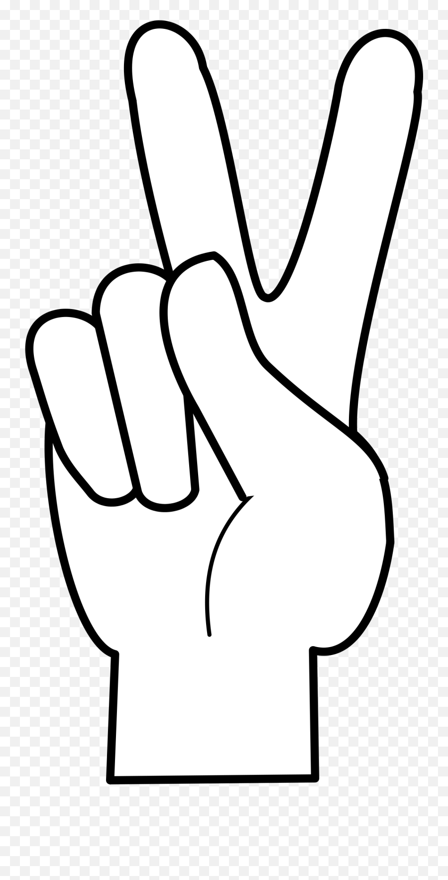 Finger Peace Sign Clipart Kid - Clipartix Hold Up Two Fingers Emoji,Peace Sign Emoji