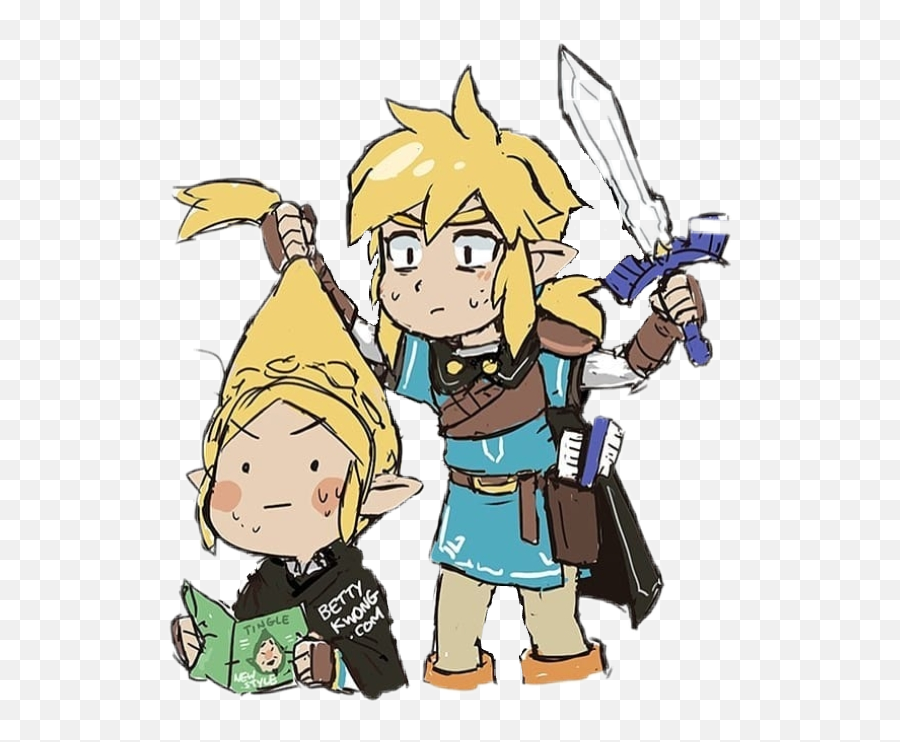 Link Zelda Breathofthewild Botw Sticker By Arin - Link Cut Zelda Hair Emoji,Zelda Emoji