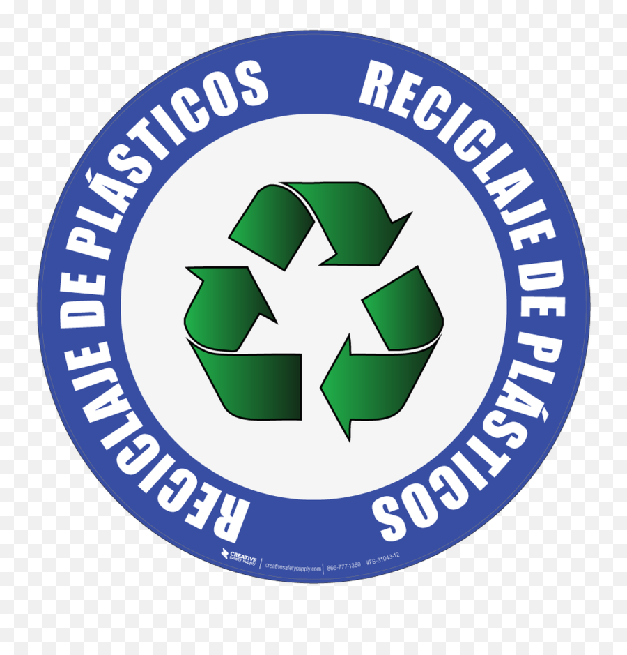 Reciclaje De Plásticos Floor Sign - Language Emoji,Bote De Basura Emoticon