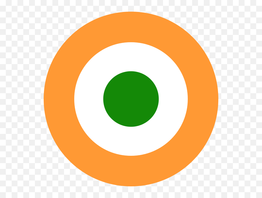 Indian Flag Tri Color Round Sticker - Indian Air Force Sticker Emoji,Flag Emojis On Galaxy S7