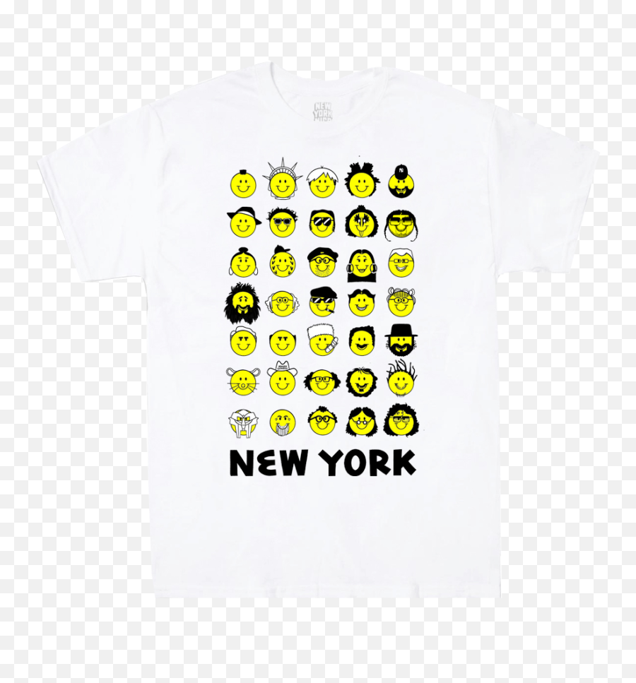 All Smiles In T - Short Sleeve Emoji,Emoticon Ny