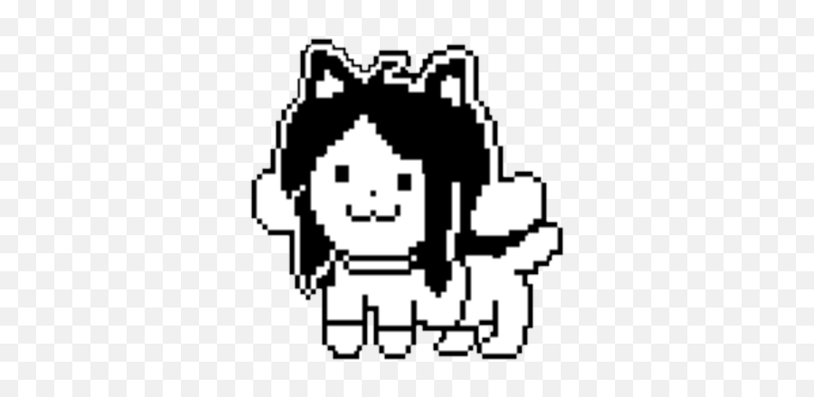 Cute Mixed With Space Maybe Temmie Is Cute And A Dog Cat - Undertale Temmie 8 Bit Emoji,Undertale Flowey Emotions