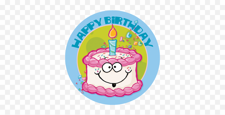 Birthday Cake Emoji - Happy Birthday Stinky Sticker,Pink Cake Emojis