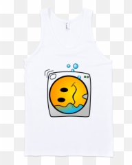 Laundry Smiley Fine Jersey Tank Top Unisex - Love India Shirt Emoji,Anime Cat Emoticon