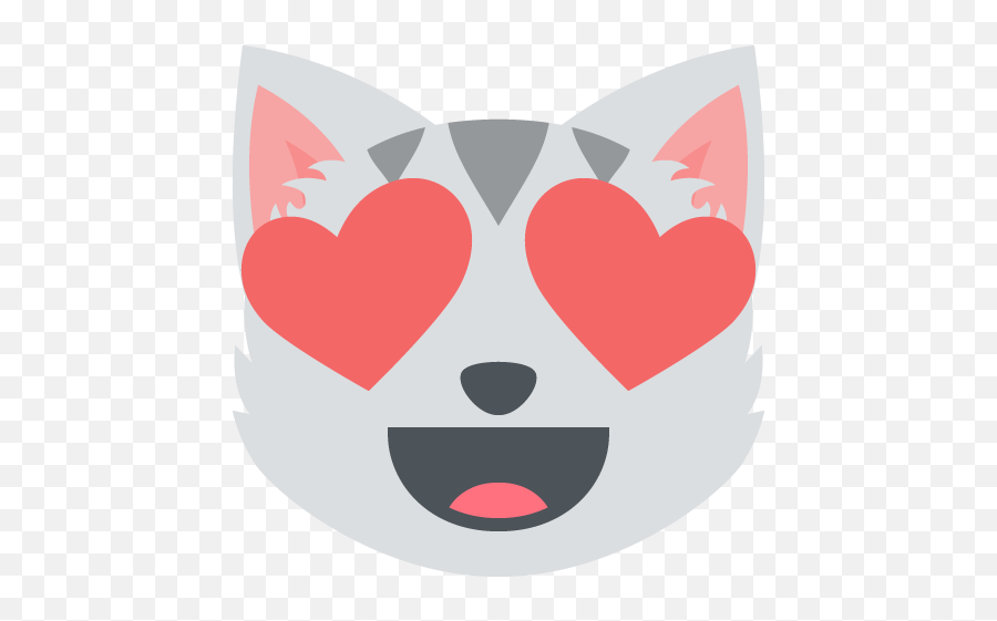 Emoji One Xanatonet - Cat Heart Eyes,Emoji Communicating Clip Art