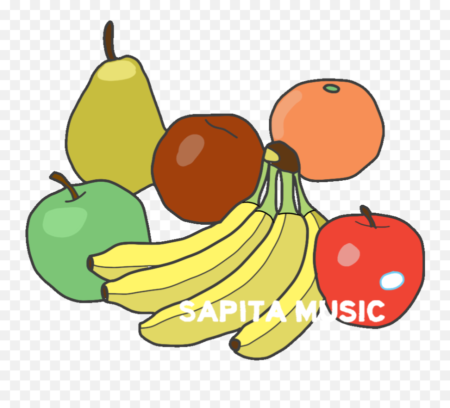 Animation U2013 Sapita Music - Superfood Emoji,Nasty Bananas And Pears Emoticons