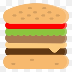 Hamburger Fast Food Fastfood Burger Emoji,Hamburger Facebook Emoticon