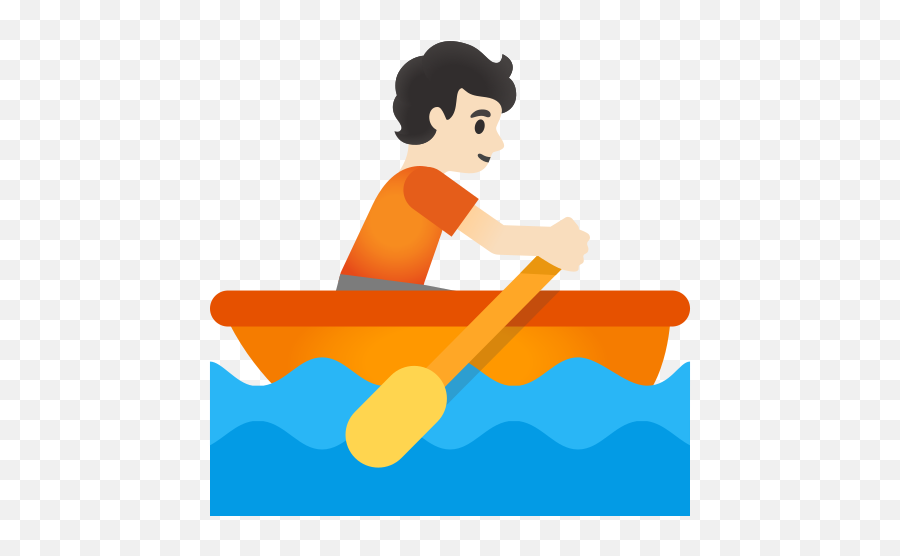 Light Skin Tone Emoji - Boat Emoji,Emotion 2-person Canoe