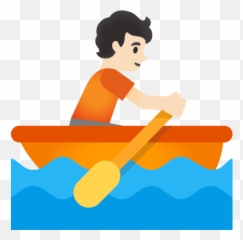 Light Skin Tone Emoji - Boat Emoji,Emotion 2-person Canoe