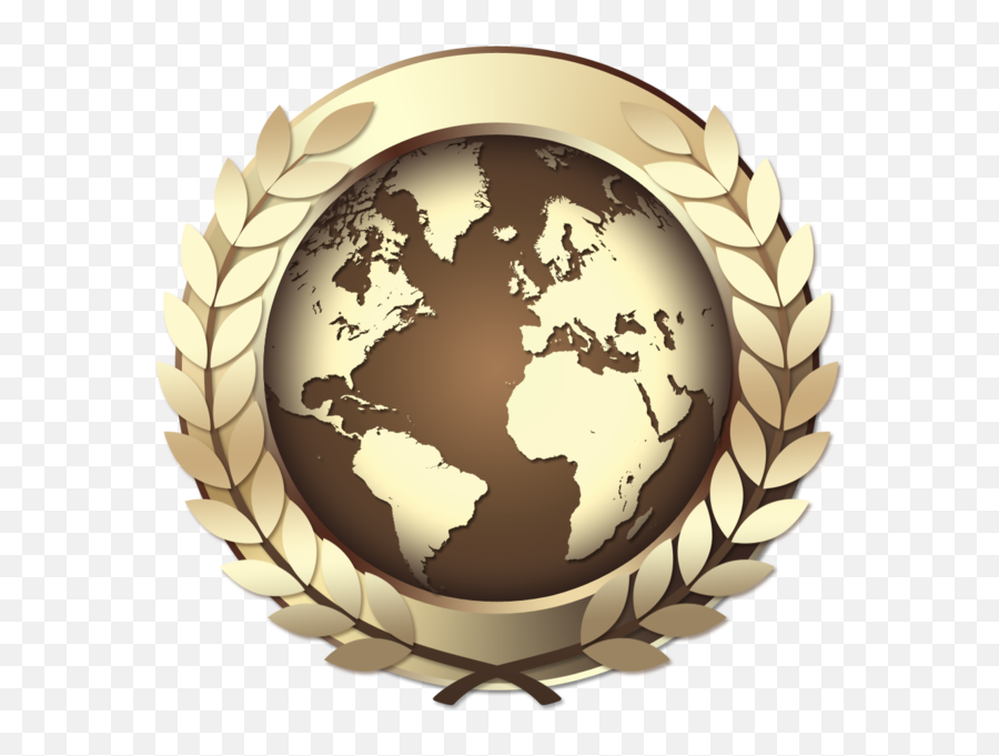 Medal Icon Png - Gold World Award Icon Golden Medal Gold World Logo Png Emoji,2 Medal Emoji Png