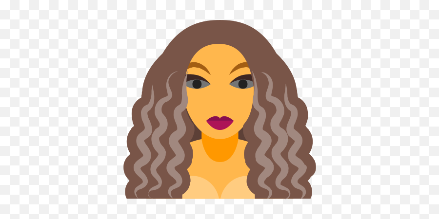 Beyonce Icon In Color Style - Kardashian Icon Emoji,Beyonce Surrounded By Heart Emojis