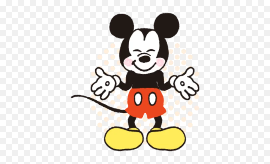 Mickey Mouse By William Tan - Sticker Maker For Whatsapp Dot Emoji,Mickey And Friends Emotions