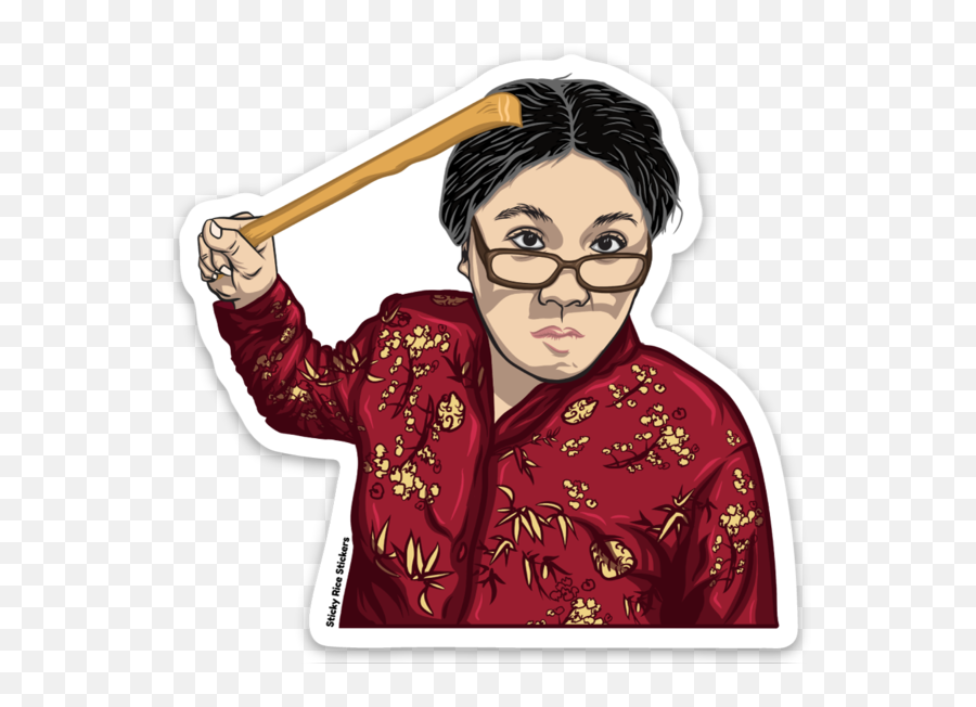 Download Angry Asian Mom - Full Size Png Image Pngkit Angry Mom Cartoon Png Emoji,Asian Face Emoji