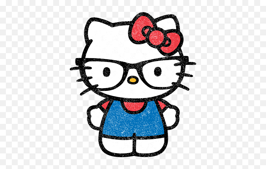 Hello Kitty Distressed Nerd Glasses Portable Battery Charger Emoji,How Do I Add Hello Kitty Emoticon On Facebook Comment