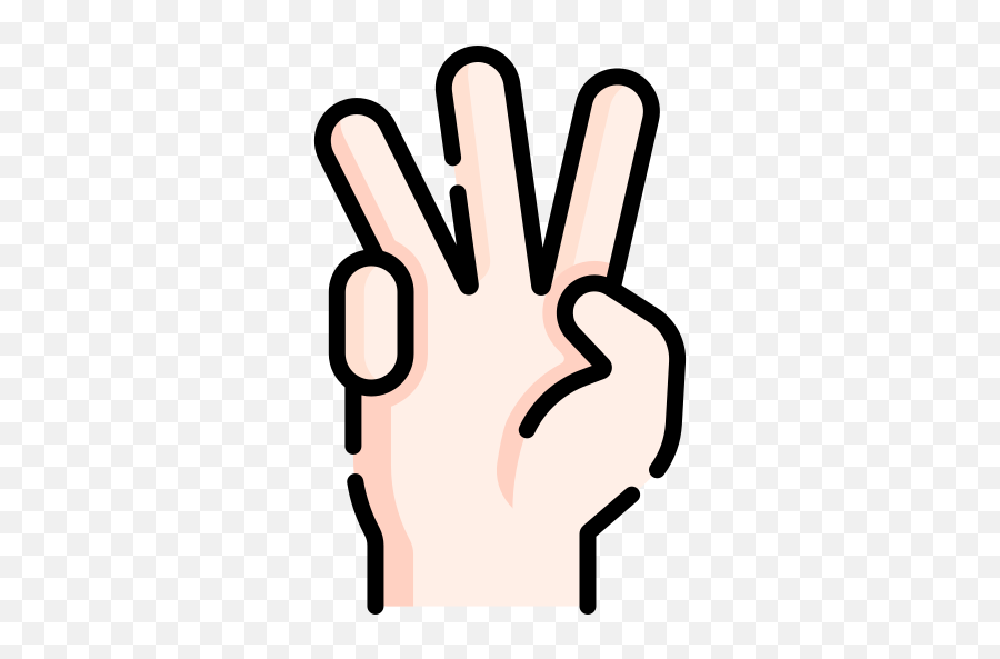 Three - Free Gestures Icons Emoji,Hand Pointer Emoji