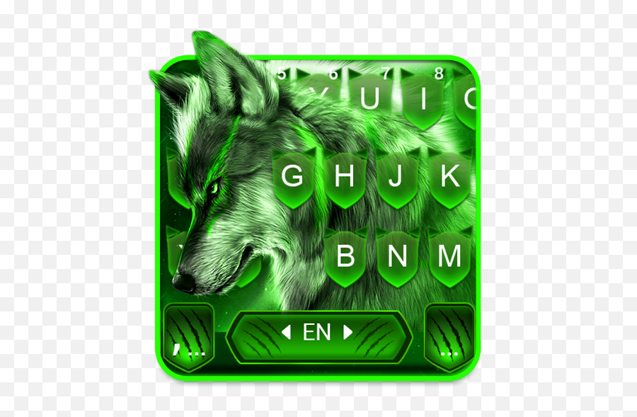 Wild Night Wolf Keyboard Theme For Emoji,Wolf Emoji Android