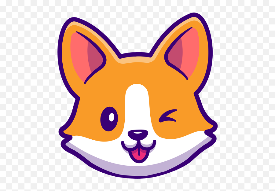 People Followed By Cute Puppy Emoji,Fox Head Emoji