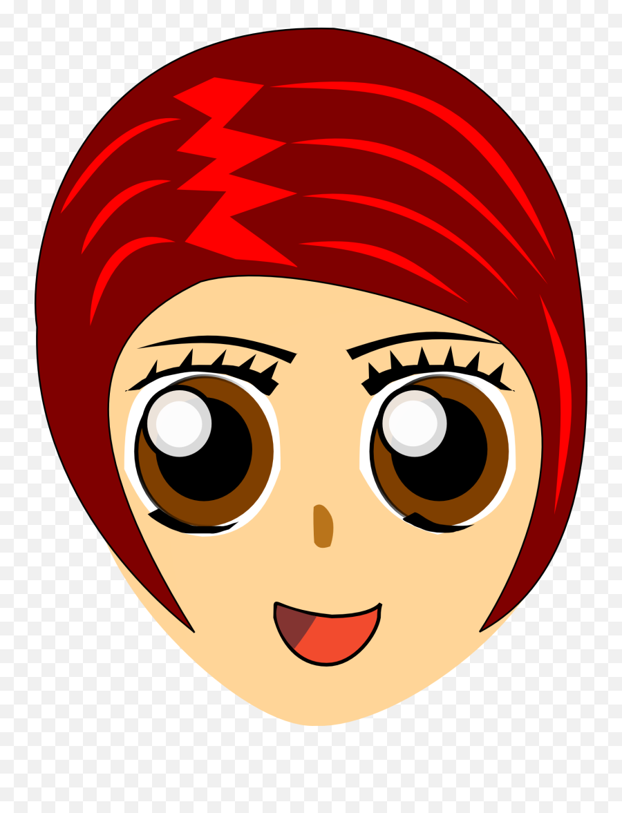 Free Photo Crazy Smile Girl Red Eyes Woman Hair Head - Max Pixel Cartoon Pretty Red Haired Women Face Emoji,Crazy Eyes Emoticon