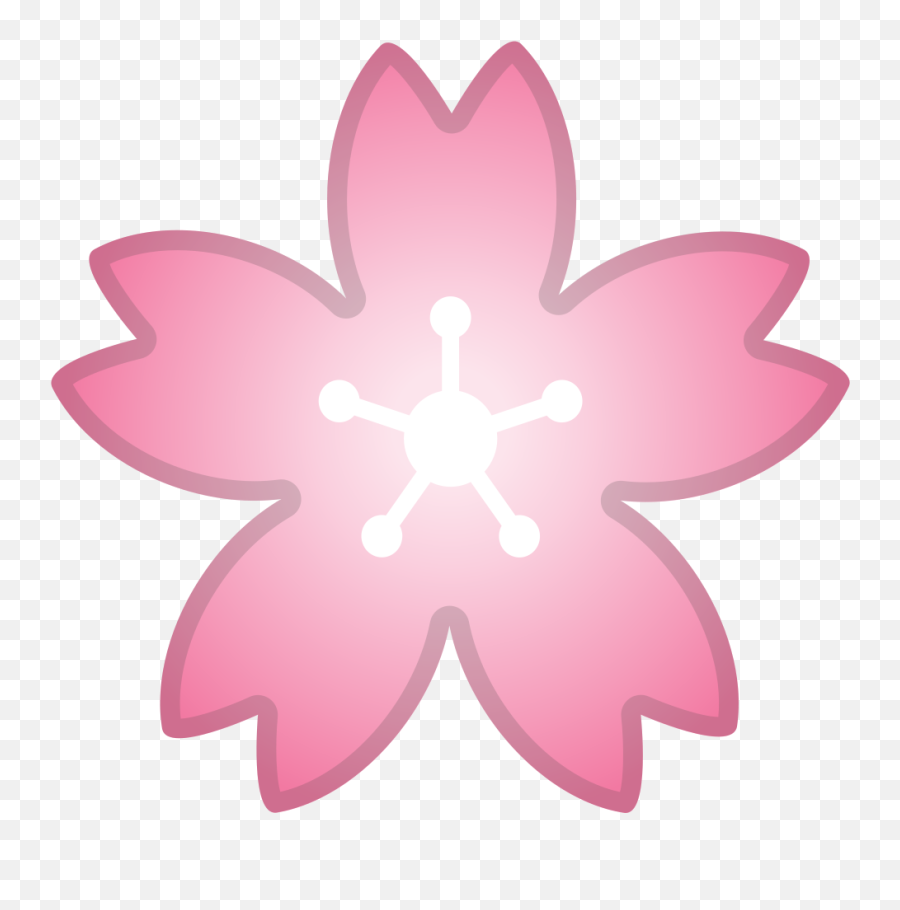 Cherry Blossom Emoji - Cherry Blossom Sakura Transparent,Sakura Flower Emoji