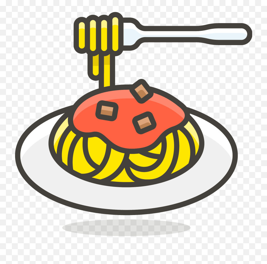Spaghetti Emoji Icon Of Colored Outline - Spaghetti Icon,Spaghetti Emoji
