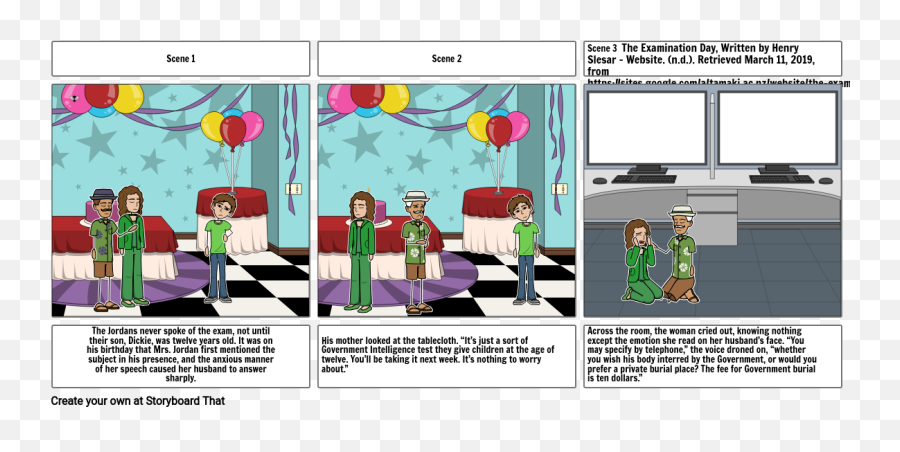 Examination Day Axel Keener Storyboard Par E64168df - Examination Day Henry Slesar Storyboard Emoji,Emotion Of The Day