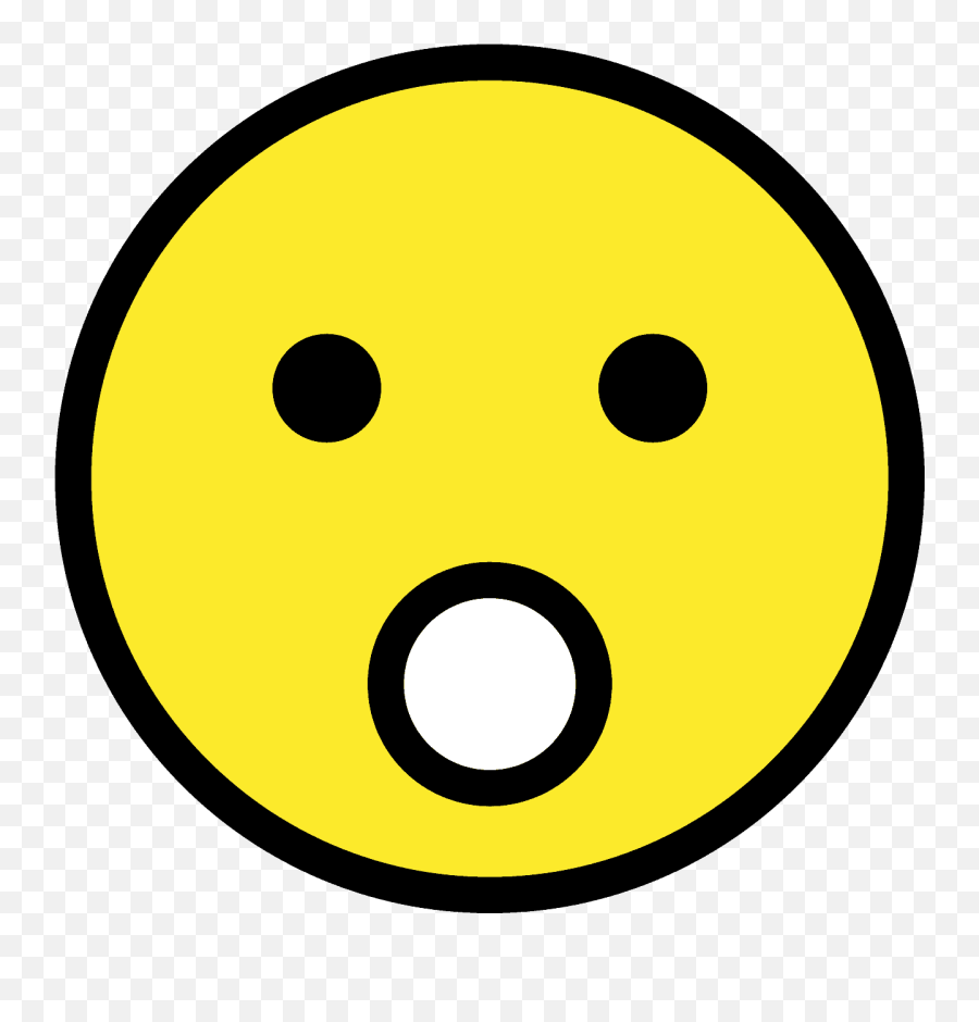 Face With Open Mouth - Emoji Meanings U2013 Typographyguru Dot,Meaning Of Emojis