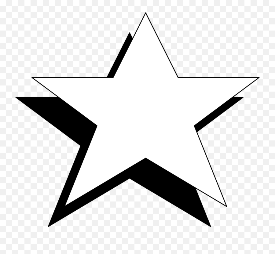 Free Black Star Transparent Download - Black And White Star Transparent Emoji,Star Outline Emoji