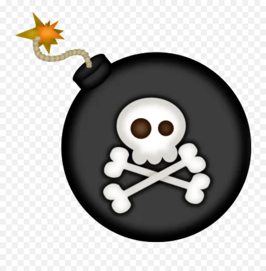 Skull Skulls Pirate Bomb Kaboom Sticker Emoji,Kaboom Emoji