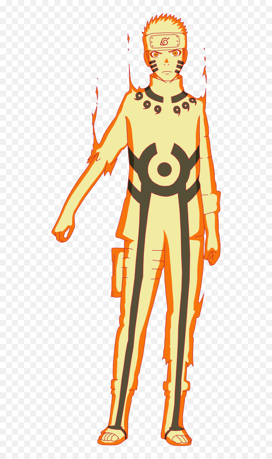 Image Naruto S Kurama Mode Png - Naruto Kcm Emoji,Naruto Can Sense Emotions Fanfiction