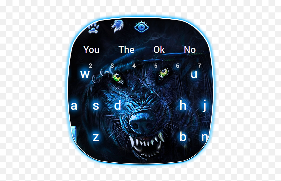 Black Ice Wolf Keyboard - Aplicacións En Google Play Lobo Loco Frases Emoji,Emoji De Terror