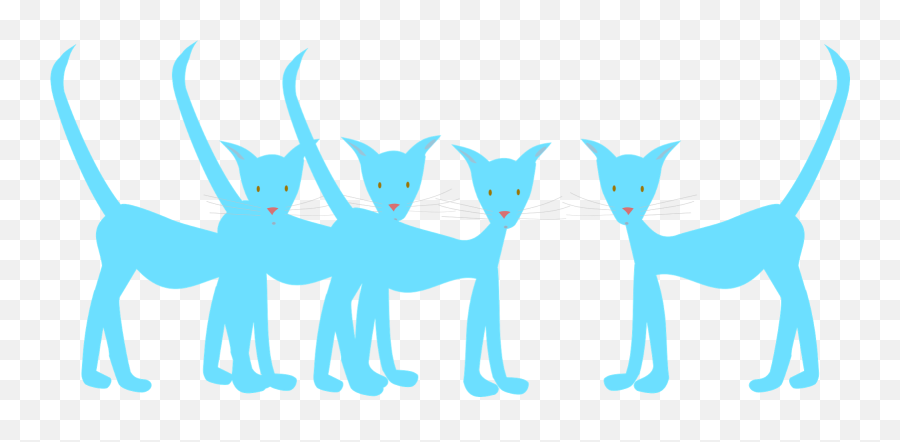 Blue Cats Clipart - Clip Art Library Blue Cats Clipart Emoji,Cat Tail Emotions