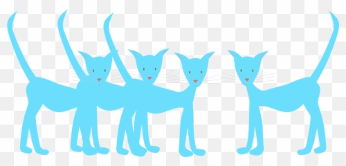 Blue Cats Clipart - Clip Art Library Blue Cats Clipart Emoji,Cat Tail Emotions