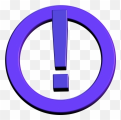 Blue Exclamation Point In Black Free Image - Render Emoji,Exclamation Point Emotion Worksheet