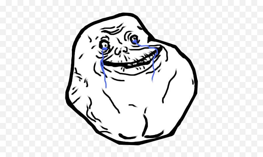 Memes Taringa - Forever Alone Transparent Emoji,Emoticon Asustado Taringa